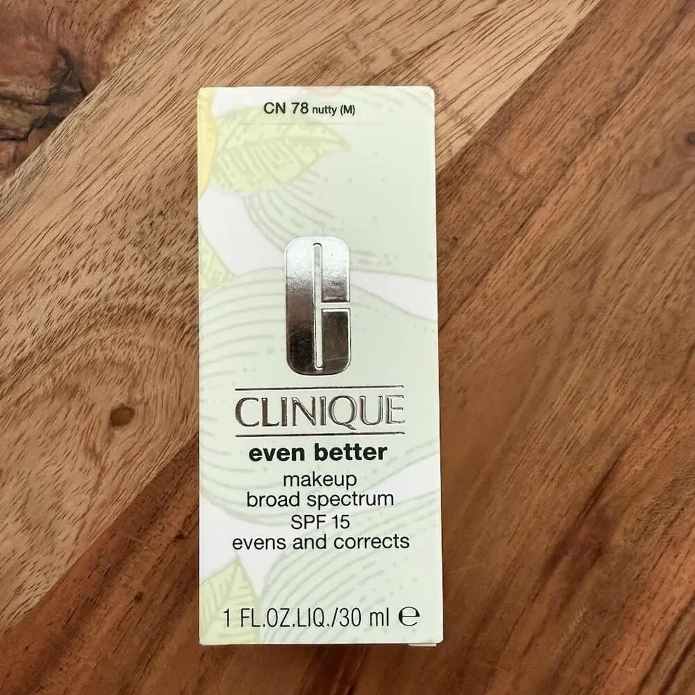 Clinique Even Better Makeup SPF 15 CN‎ 78 Nutty Medium 1 Oz Foundation New